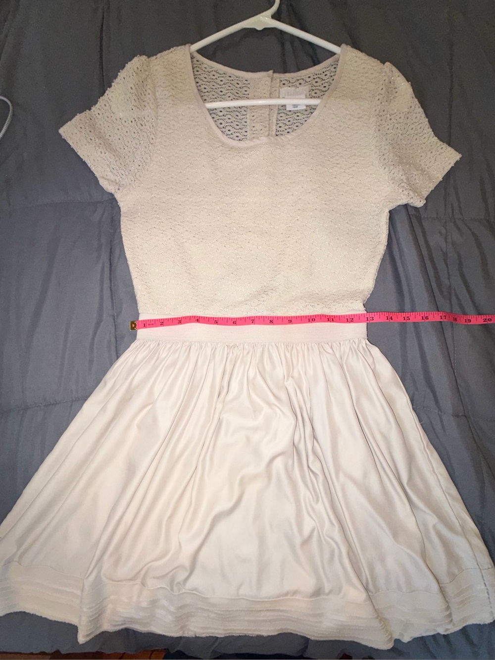 Cooperative Cream Lace Fit & Flare Dress Size M - Picture 7 of 8